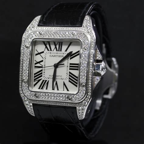 replica cartier santos diamond|cartier santos watch lookup.